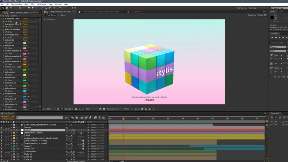Colorful Cube Logo Videohive 28142877 After Effects Image 6