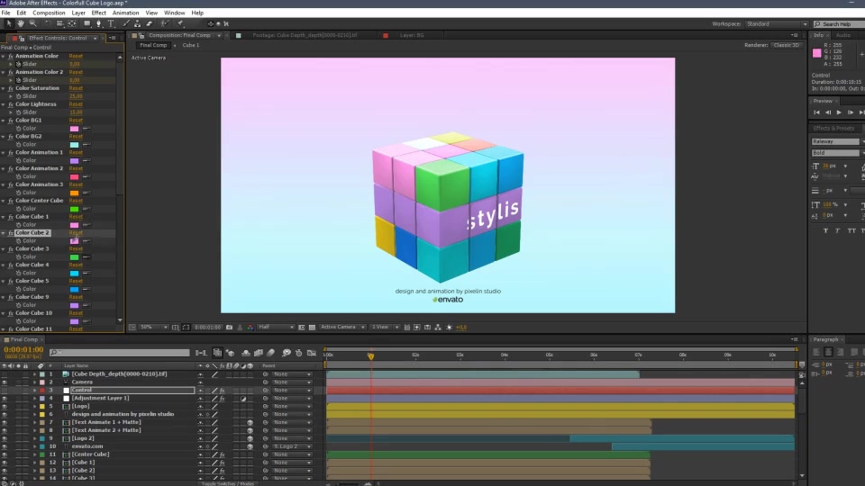 Colorful Cube Logo Videohive 28142877 After Effects Image 7