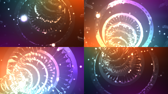 Colorful Cyber Hologram Tunnel HUD - Download Videohive 21347026