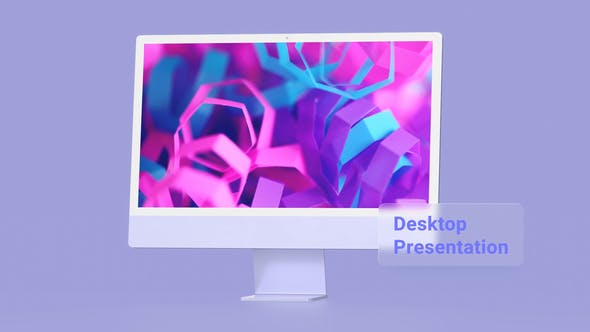 Colorful Display Website Desktop Mock Up Presentation - Download Videohive 35023822