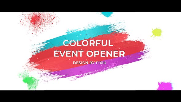 Colorful Event Opener | After Effects Template - Download Videohive 23528113
