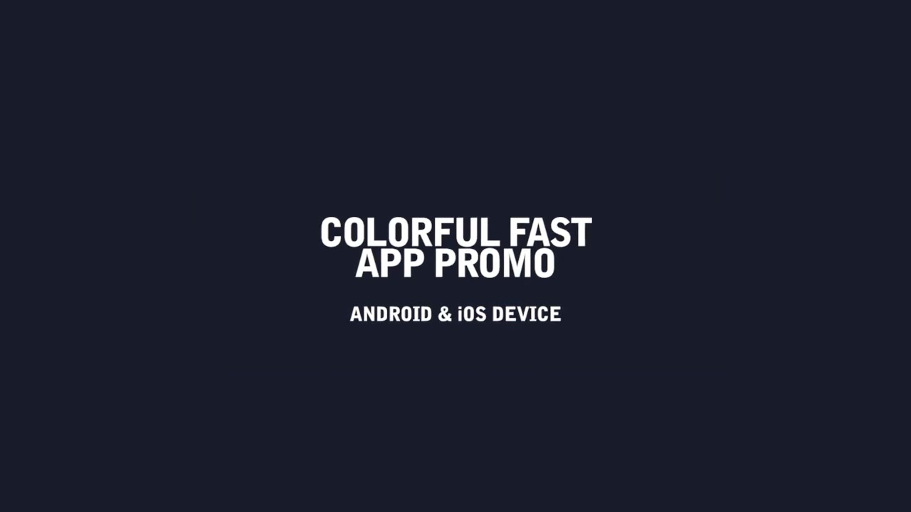 Colorful Fast App Promo iOS & Android Device Videohive 23536852 After Effects Image 2
