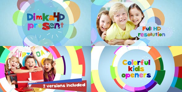 Colorful Flat Kids Openers - Videohive Download 7662709