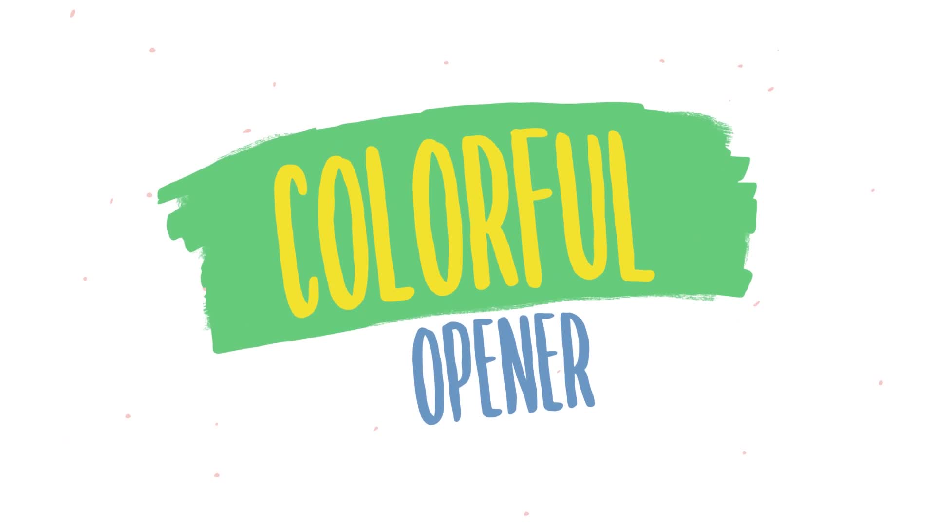 Colorful Hand Drawn Opener Videohive 26459314 After Effects Image 1