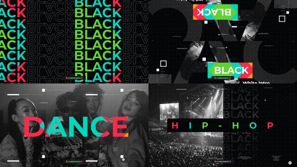 Colorful Hip Hop Intro - Videohive Download 36218669
