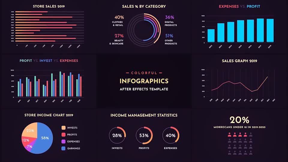 Colorful Infographics Videohive 28857591 After Effects Image 1