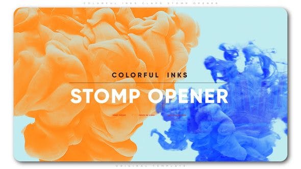 Colorful Inks Claps Stomp Opener - Download Videohive 22921755