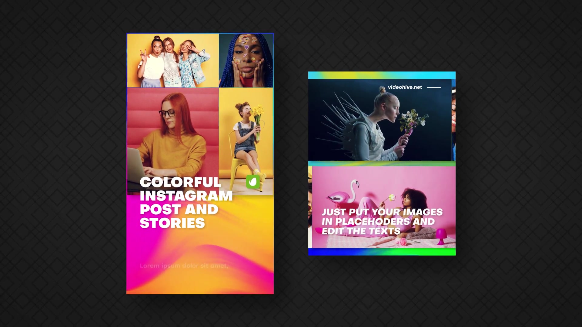 Colorful Instagram Post and Stories Videohive 34936859 After Effects Image 10