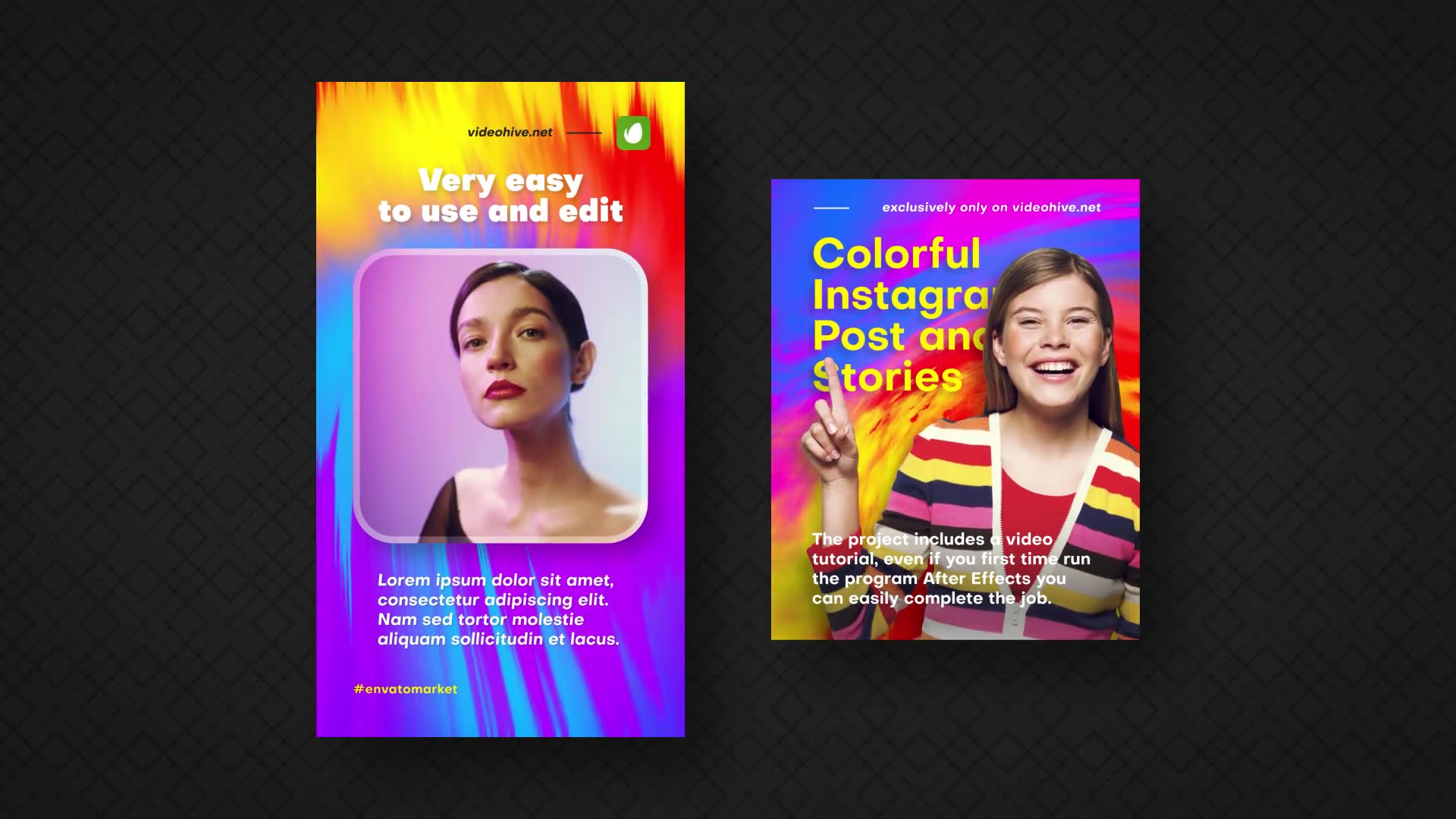 Colorful Instagram Post and Stories Videohive 34936859 After Effects Image 3