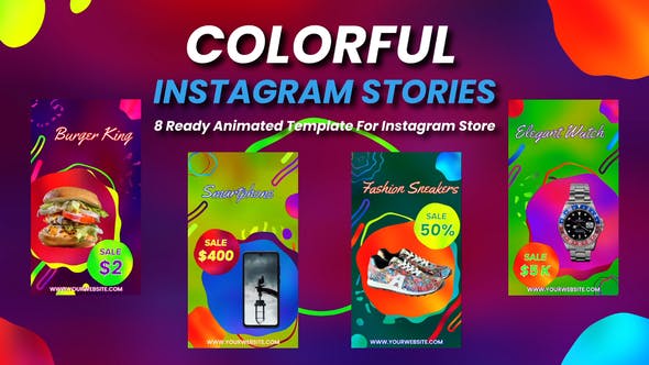 Colorful Instagram Stories - 28334317 Videohive Download
