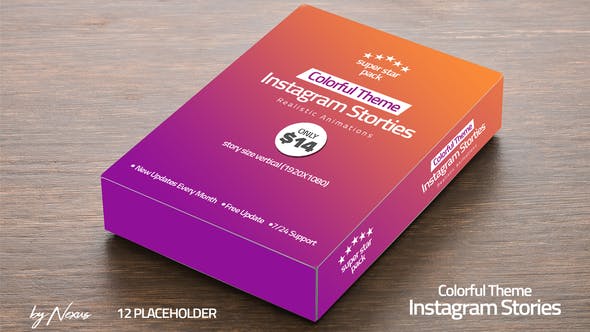 Colorful Instagram Stories Pack - Videohive Download 23596626