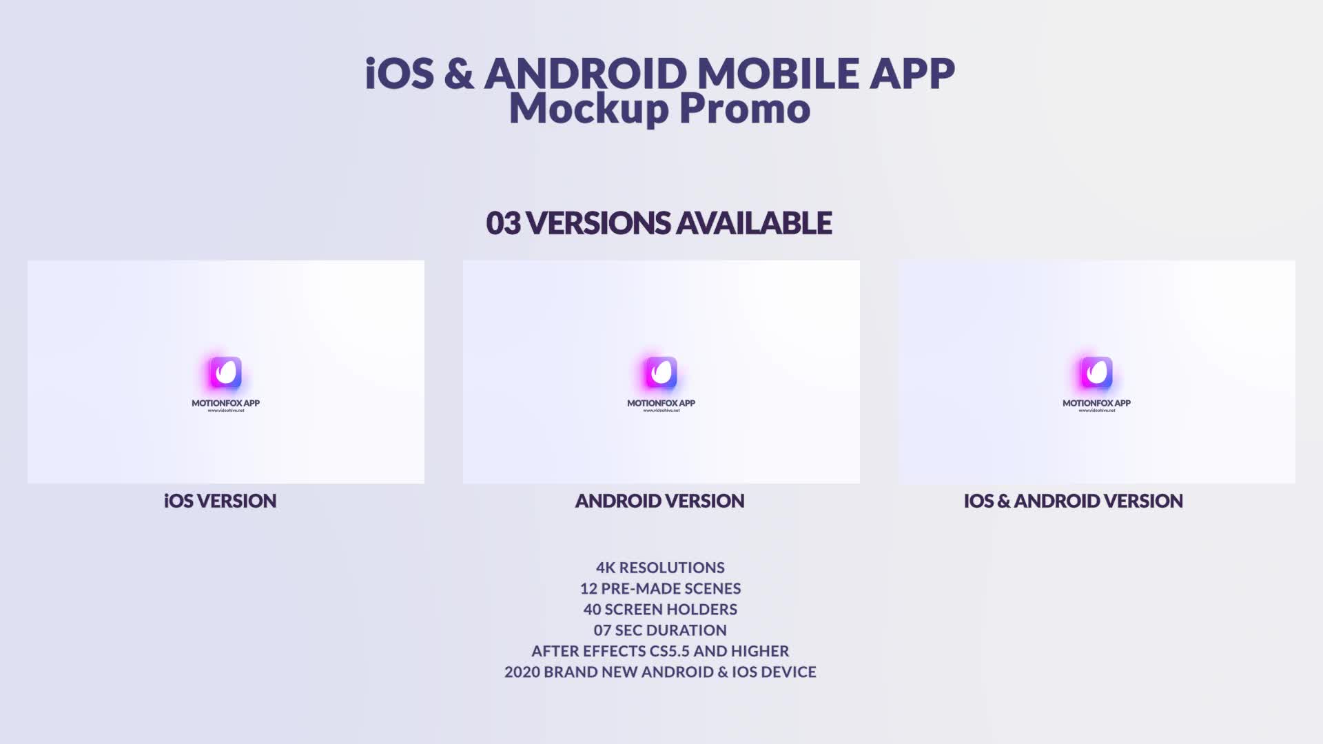 Colorful iOS & Android Mobile App Promo Videohive 29559107 After Effects Image 1