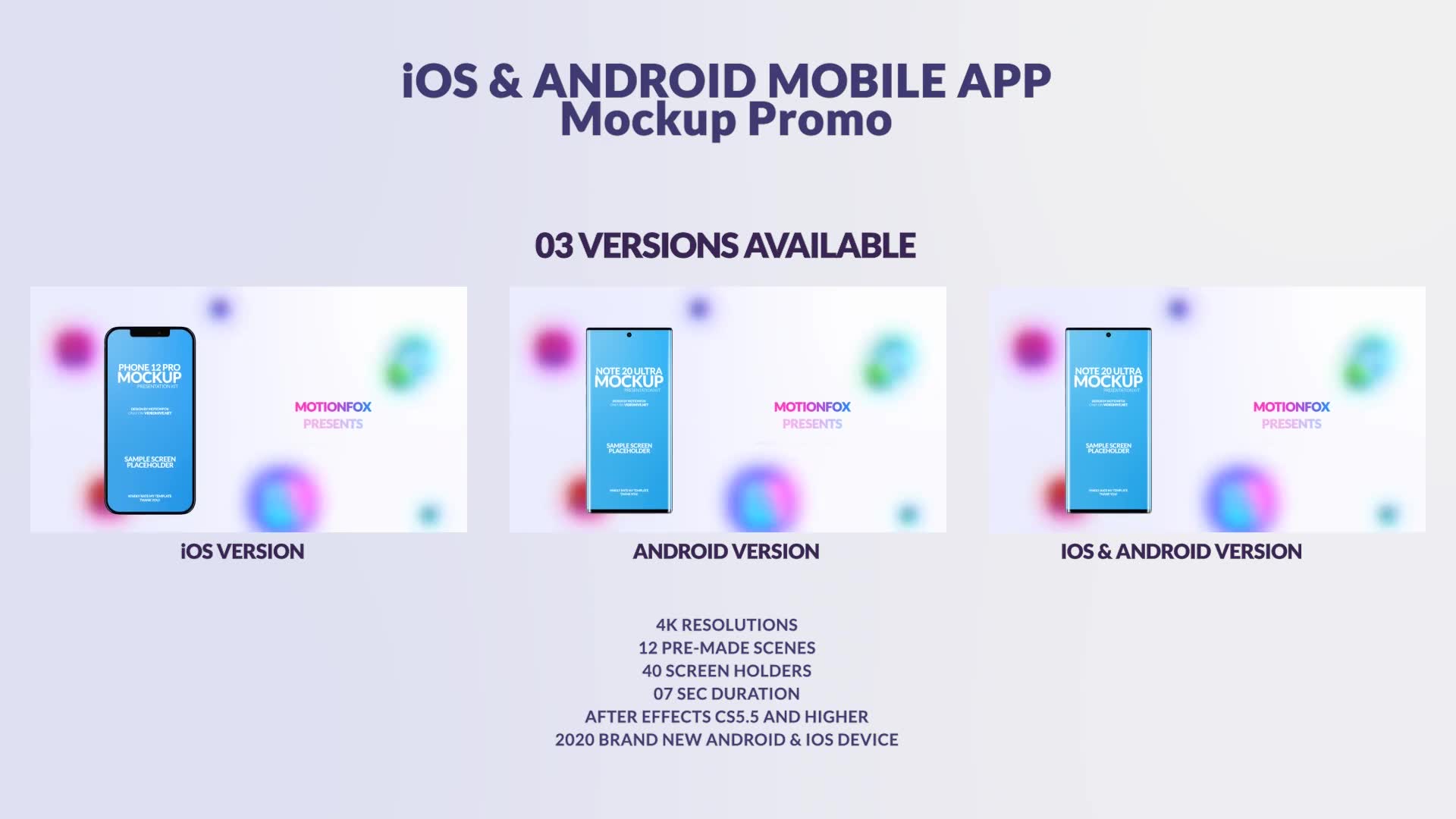 Colorful iOS & Android Mobile App Promo Videohive 29559107 After Effects Image 2