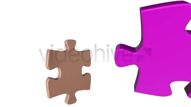 Colorful Jigsaw Puzzle Coming Together - Download Videohive 403750