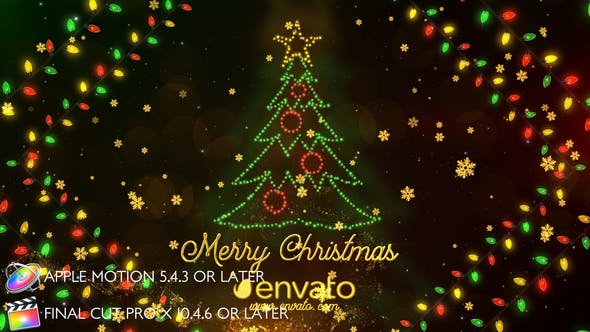 Colorful Lights Christmas Apple Motion - 29418417 Videohive Download