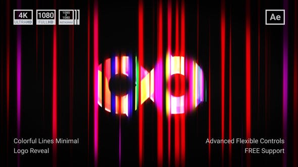 Colorful Lines Minimal Logo Reveal - Videohive 31843920 Download