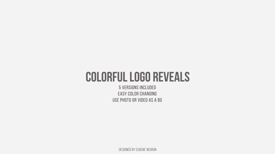 Colorful Logo Reveals Videohive 20777514 After Effects Image 1