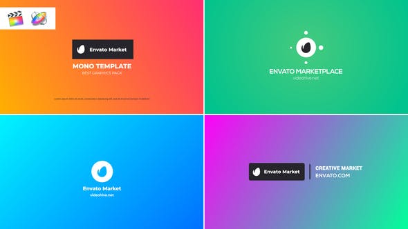 Colorful Logo Reveals | FCPX - 38105423 Videohive Download