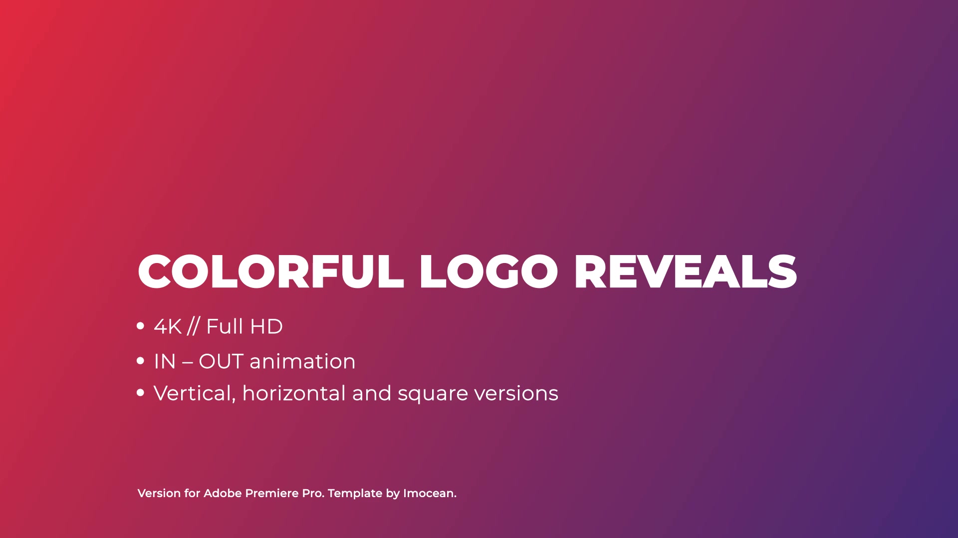 Colorful Logo Reveals | Premiere Pro Videohive 38029324 Premiere Pro Image 13