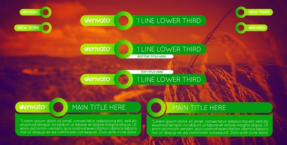 Colorful Lower Thirds Pack - Videohive 7687484 Download