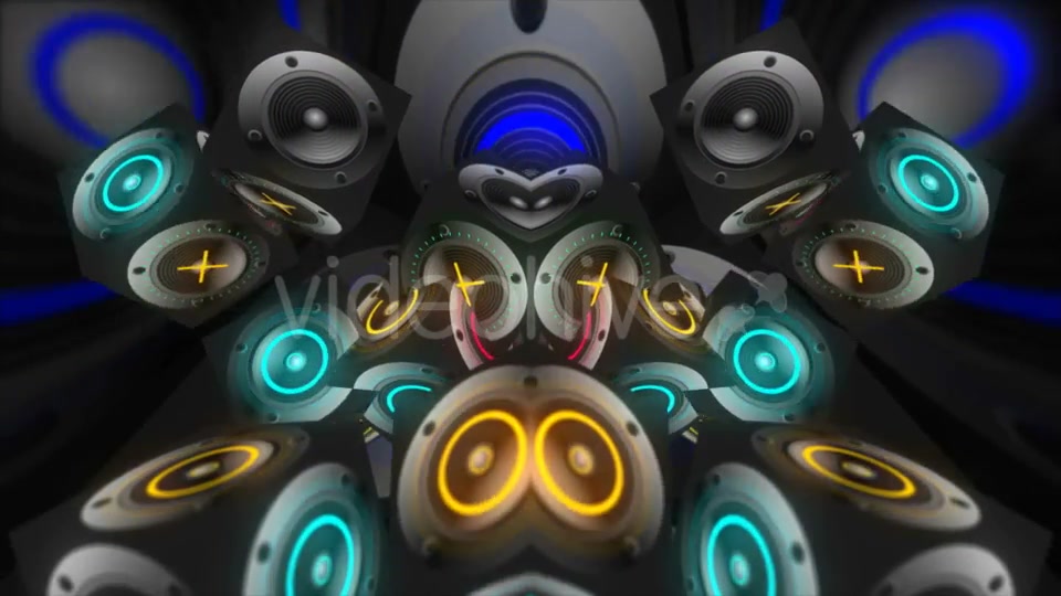 Colorful Music Speakers VJ Pack - Download Videohive 9059599