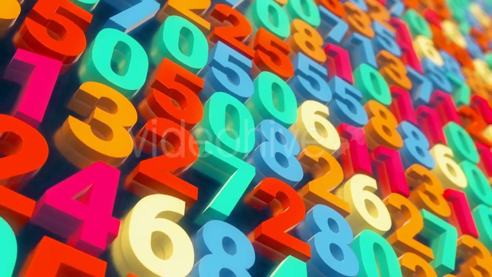 Colorful Number Wall v3 - Download Videohive 14954558