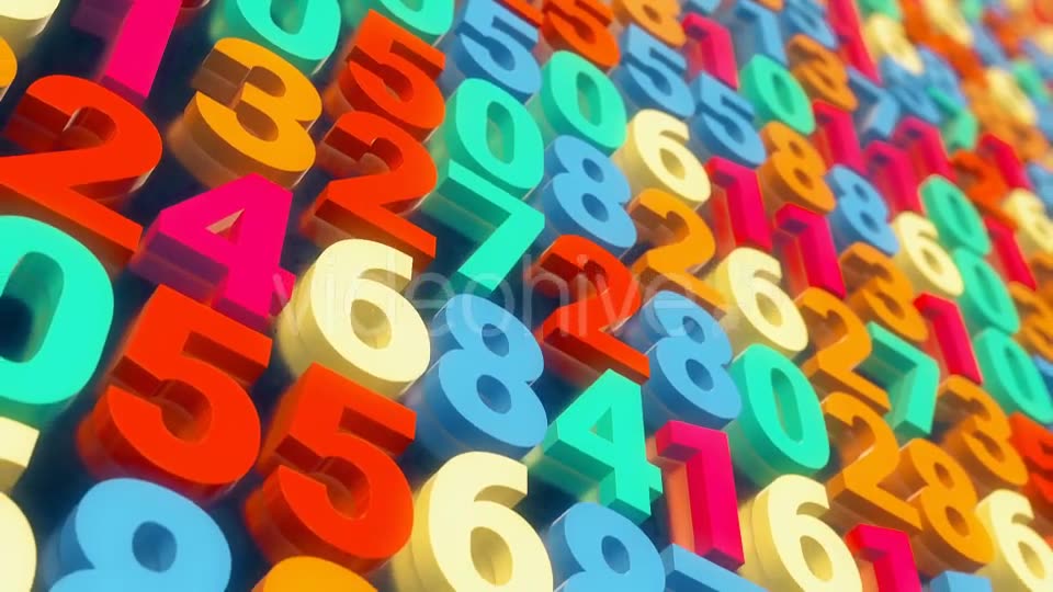 Colorful Number Wall v3 - Download Videohive 14954558