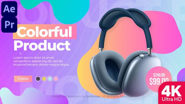 Colorful Product Promo || Product Sale Promo (MOGRT) - Videohive 35761087 Download