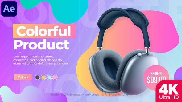 Colorful Product Promo || Product Sale Promo - Videohive Download 35688136