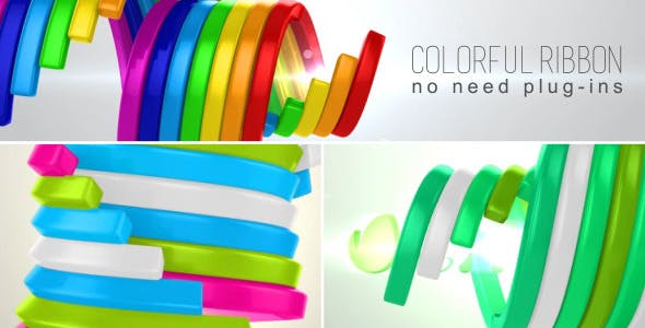 Colorful Ribbon Reveal - Download 7339570 Videohive