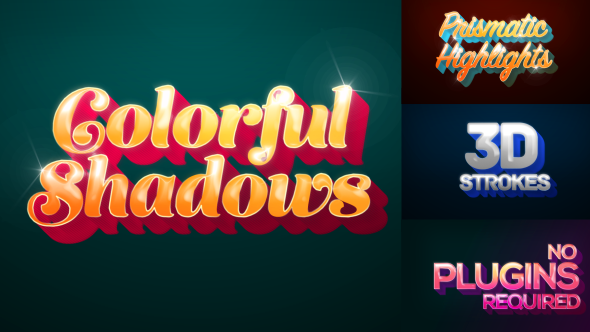 Colorful Shadows Motion Titles Pack - Download Videohive 17836598