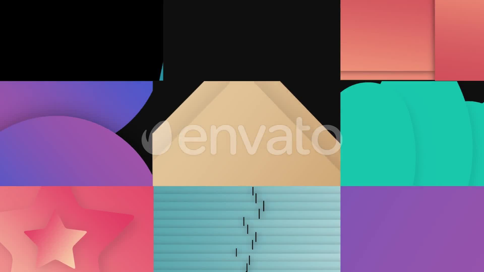 Colorful Shape Transitions Videohive 25722712 Apple Motion Image 1