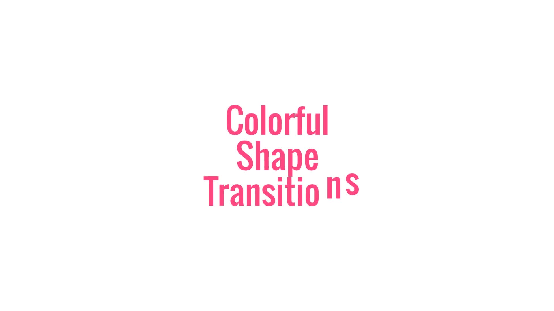Colorful Shape TransitionsAE Videohive 23432459 After Effects Image 1