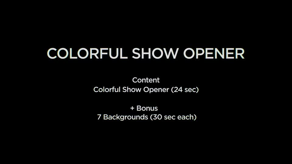 Colorful Show Opener Videohive 35930887 After Effects Image 1