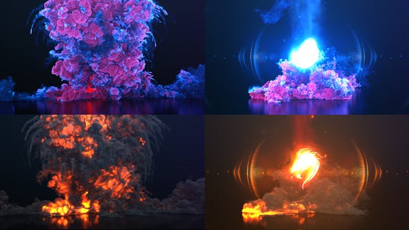 Colorful Smoke & Fire Explosion Logo - Download Videohive 36217694