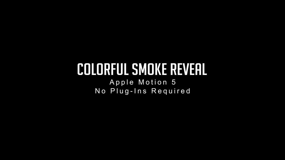 Colorful Smoke Reveal Apple Motion - Download Videohive 10284915