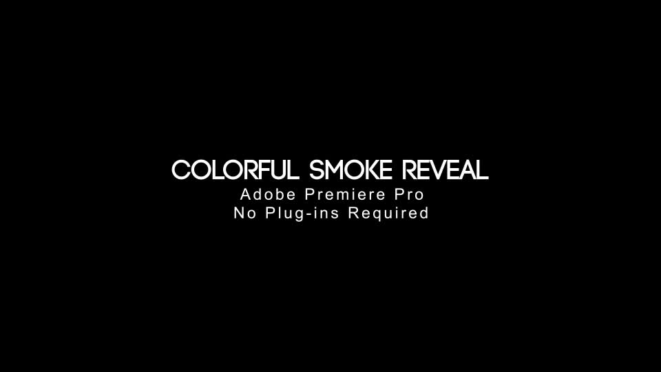Colorful Smoke Reveal Premiere Pro - Download Videohive 21866654