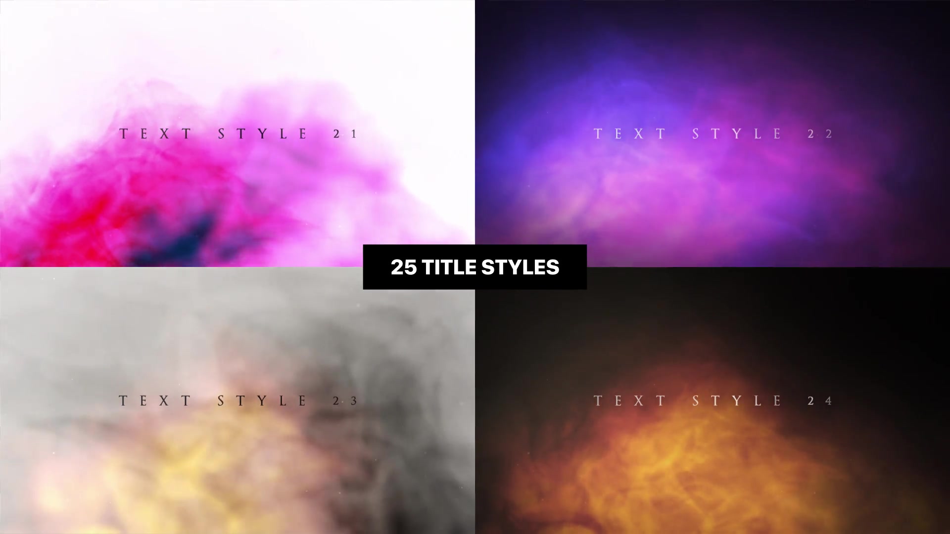 Colorful Smoke Trailer Titles Videohive 21195565 After Effects Image 11