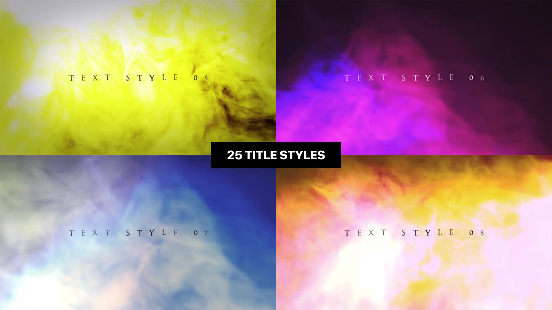 Colorful Smoke Trailer Titles Videohive 21195565 After Effects Image 9