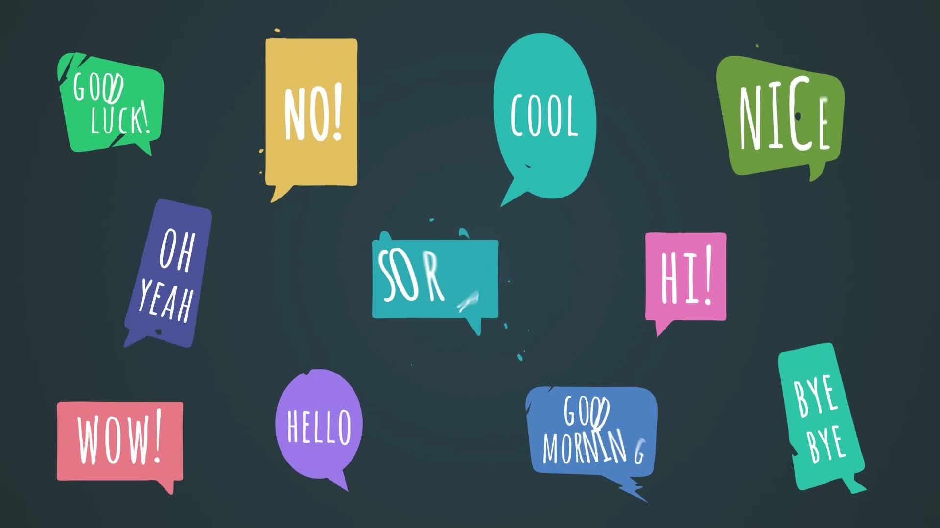 Colorful Speech Bubbles [After Effects] Videohive 37675899 After Effects Image 1
