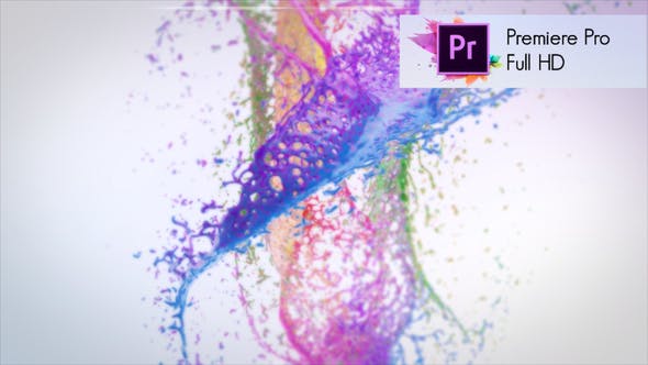 Colorful Splash Logo Reveal Premiere Pro - Videohive Download 22394906