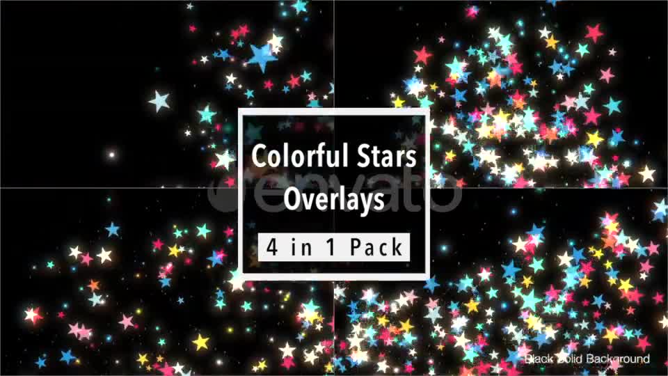 Colorful Stars Overlays Pack - Download Videohive 21585257
