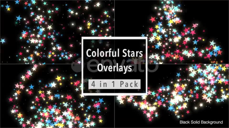 Colorful Stars Overlays Pack - Download Videohive 21585257