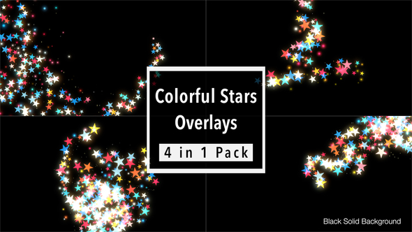 Colorful Stars Overlays Pack - Download Videohive 21585257