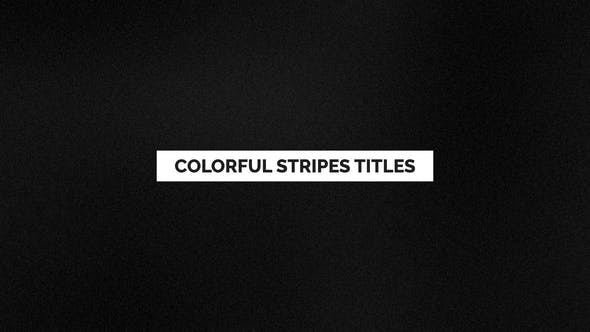 Colorful Stripes Titles - Download 24570059 Videohive