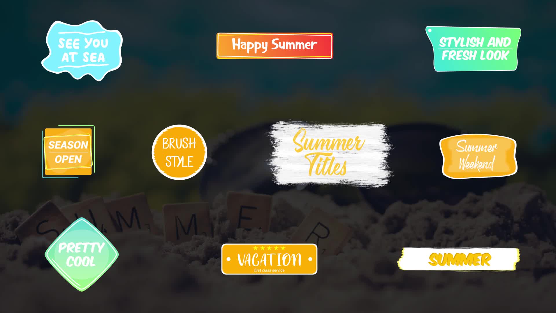 Colorful Summer Titles | After Effects Videohive 27538248 After Effects Image 1