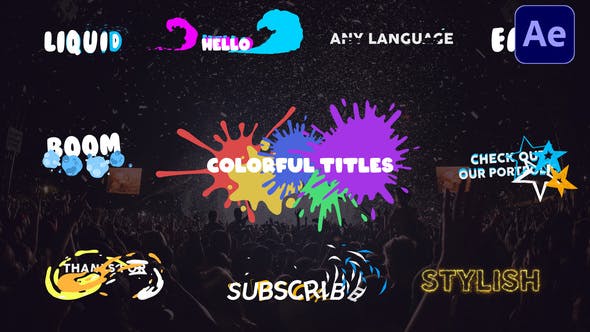 Colorful Titles | After Effects - Videohive Download 31343988