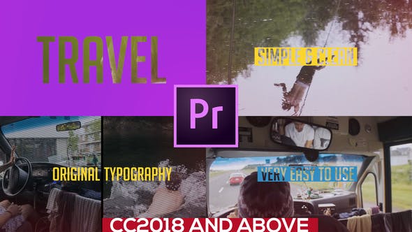 Colorful Travel Opener // Typography Slideshow - 23437672 Download Videohive