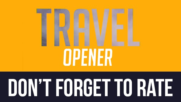 Colorful Travel Opener // Typography Slideshow - Download 11443953 Videohive