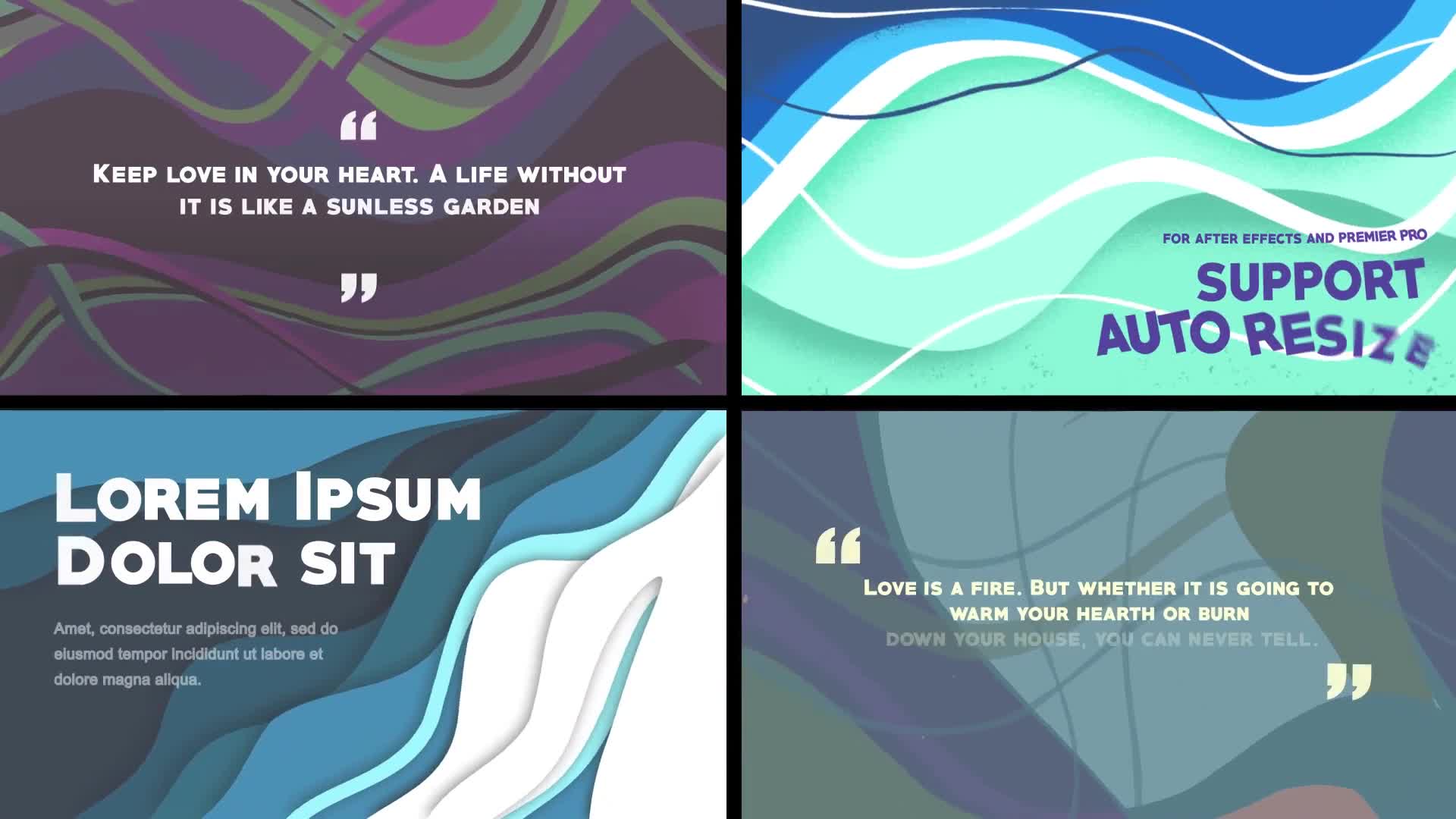 Colorful Wave like Slides: Quote titles [After Effects] Videohive 37137809 After Effects Image 1